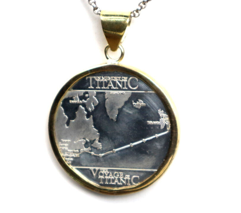 Titanic Sailing Route Pattern Commemorative Challenge Coin 41mm – photo 4