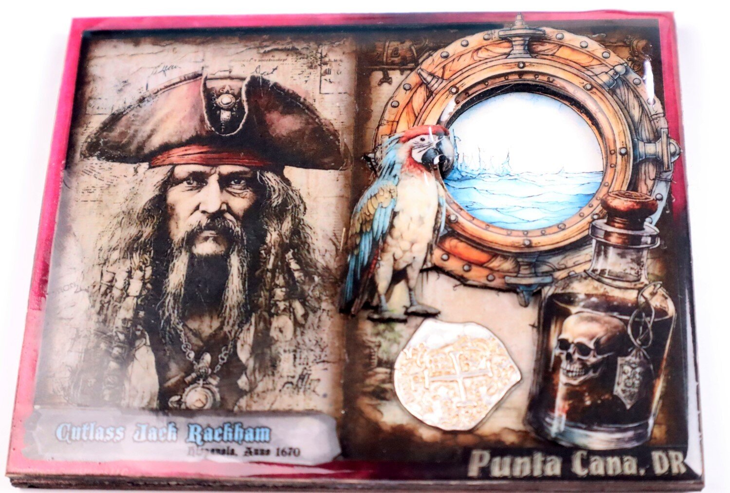 3d Pirate Souvenir Fridge Magnet & Photo Frame – Punta Cana, Dominican Republic – photo 6