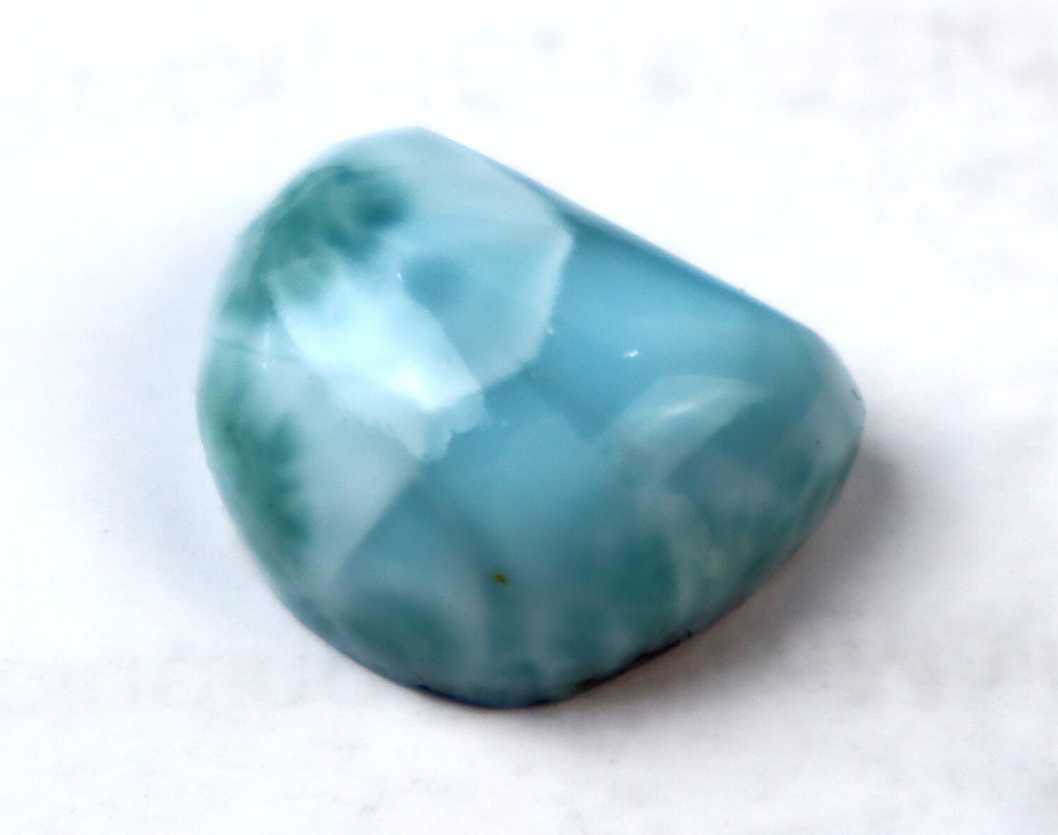 Beautiful Natural Deep Blue Larimar Cabochon 19mm – photo 5