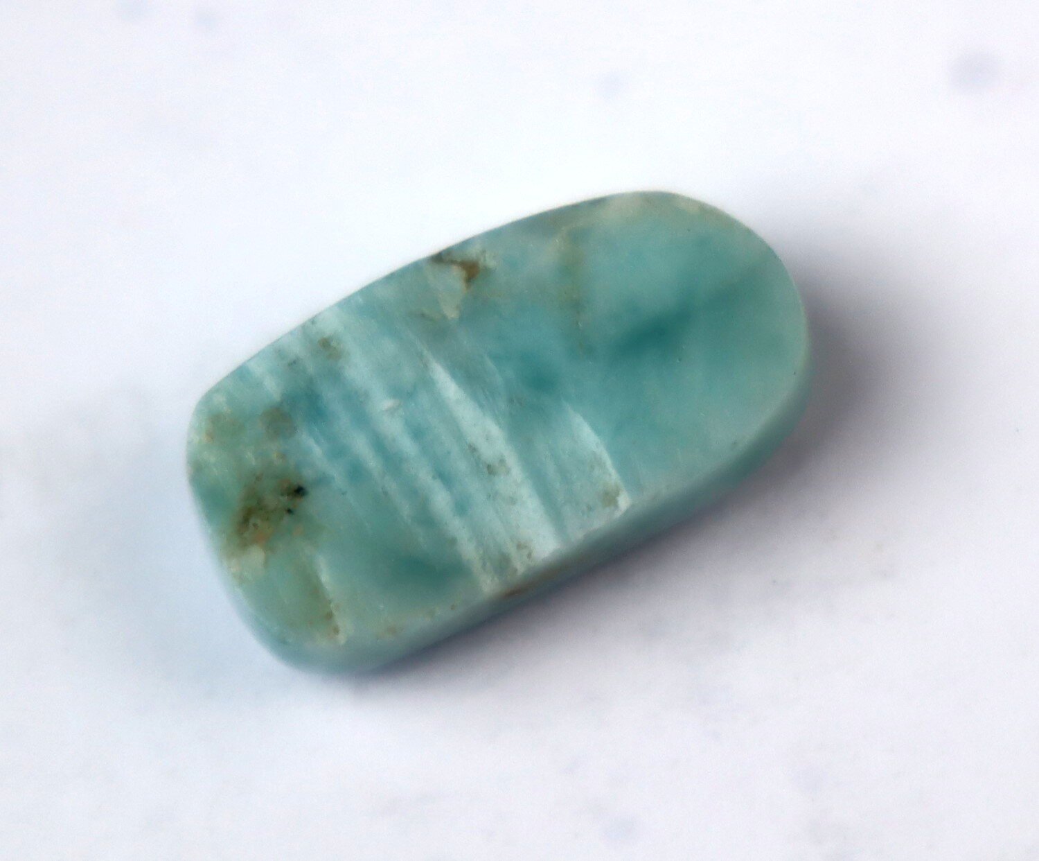 Finest Natural Sky Blue Larimar Cabochon 20mm – photo 9