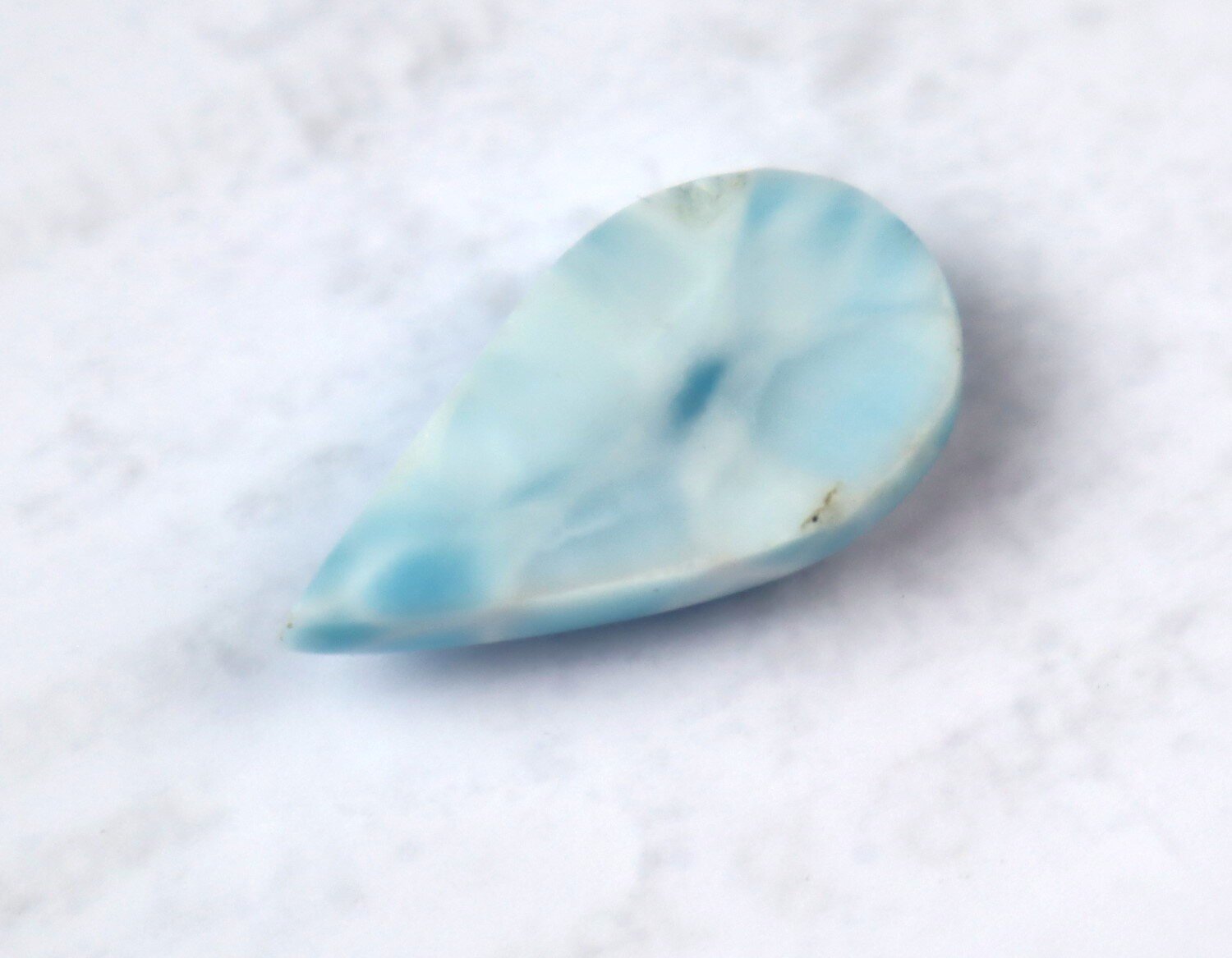 Excellent Natural Sky Blue Larimar Cabochon 25mm – photo 9
