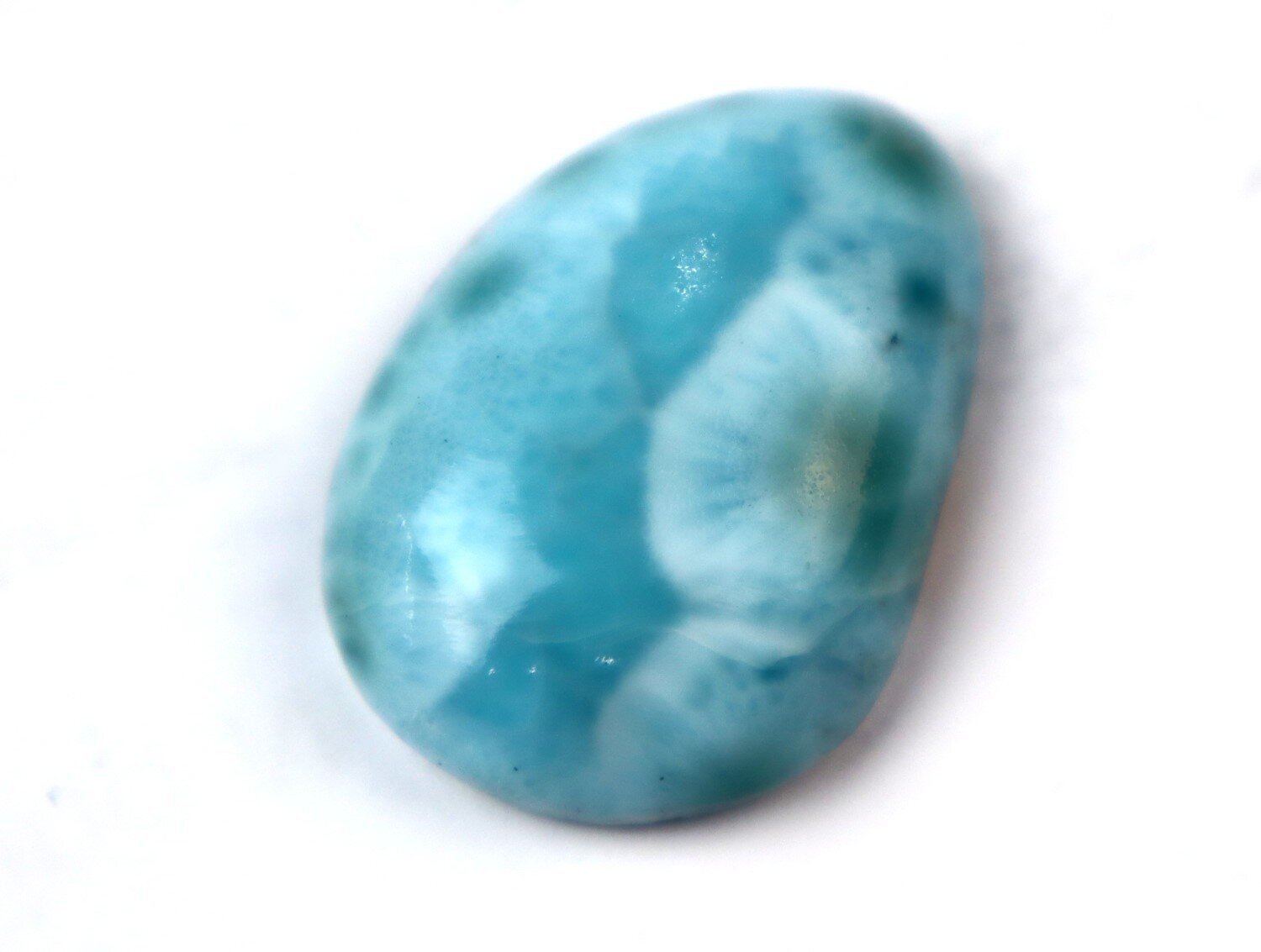 Charming Design Natural Deep Blue Larimar Cabochon 30mm – photo 3