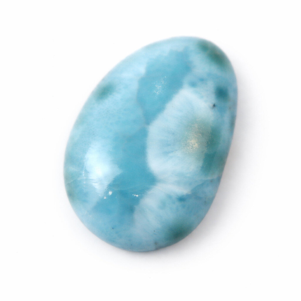 Charming Design Natural Deep Blue Larimar Cabochon 30mm – photo 4