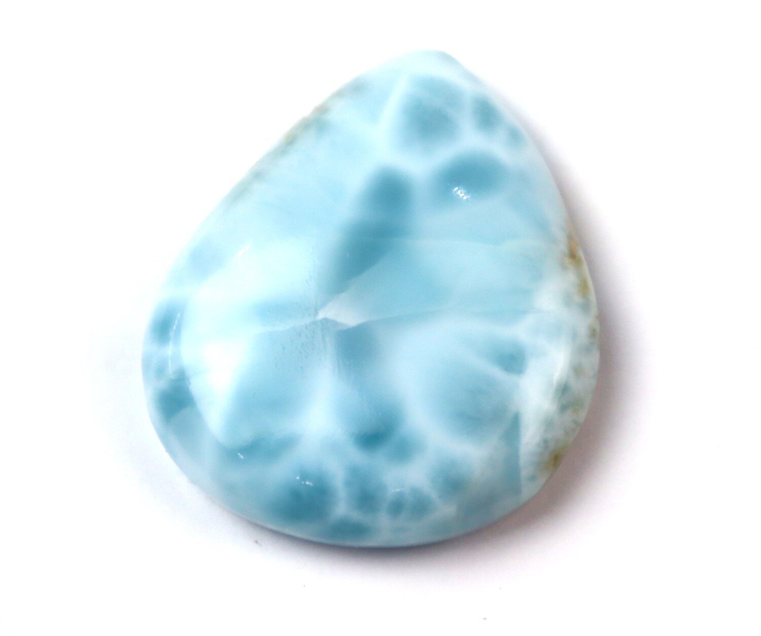 Beautiful Natural Sky Blue Larimar Cabochon 32mm – photo 3