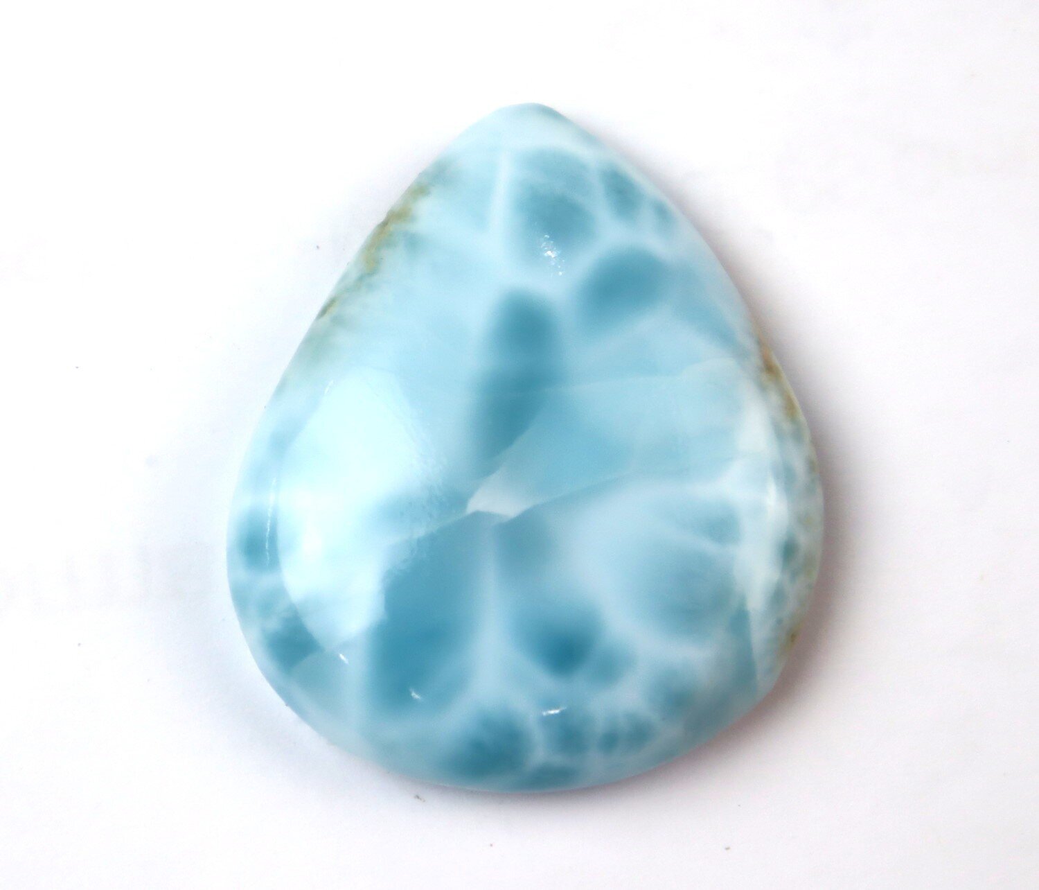 Beautiful Natural Sky Blue Larimar Cabochon 32mm – photo 4