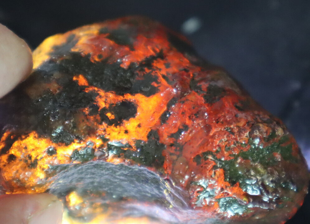 Beautiful Natural Dominican Clear Green Blue Amber Rough Specimen 66mm 67.2g – photo 11