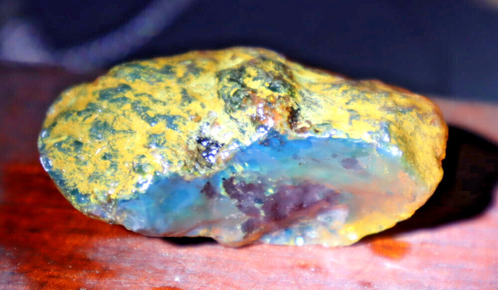 Finest Natural Dominican Clear Green Blue Amber Rough Specimen 50mm 17g – photo 4