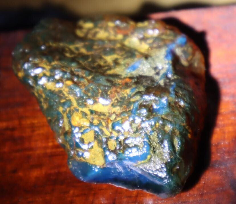 Exquisite Natural Dominican Clear Sky Blue Amber Rough Specimen 52mm 24.5g – photo 10