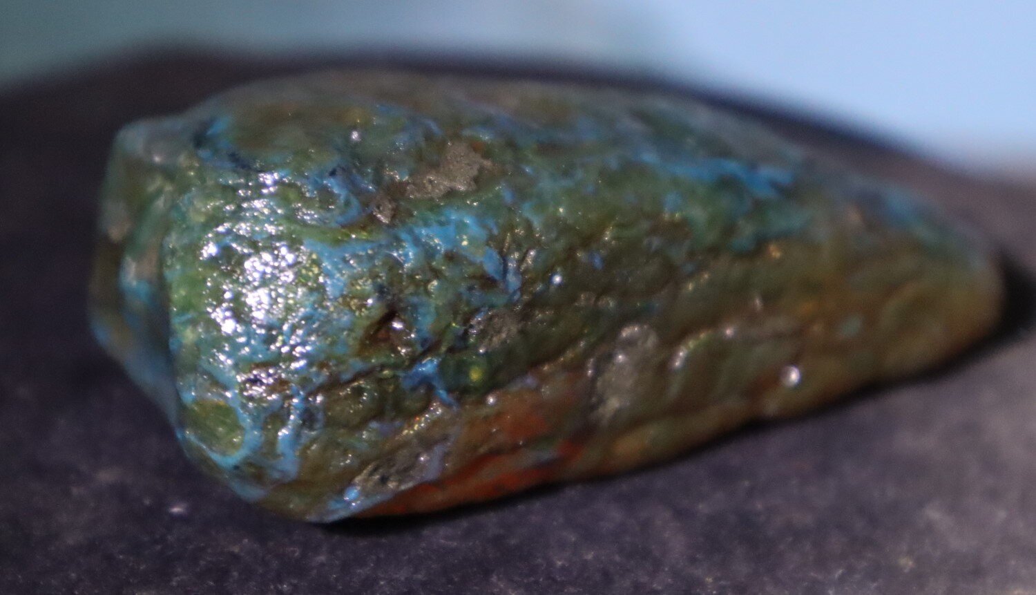Outstanding Natural Dominican Clear Green Blue Amber Rough Specimen 76mm 52g – photo 4
