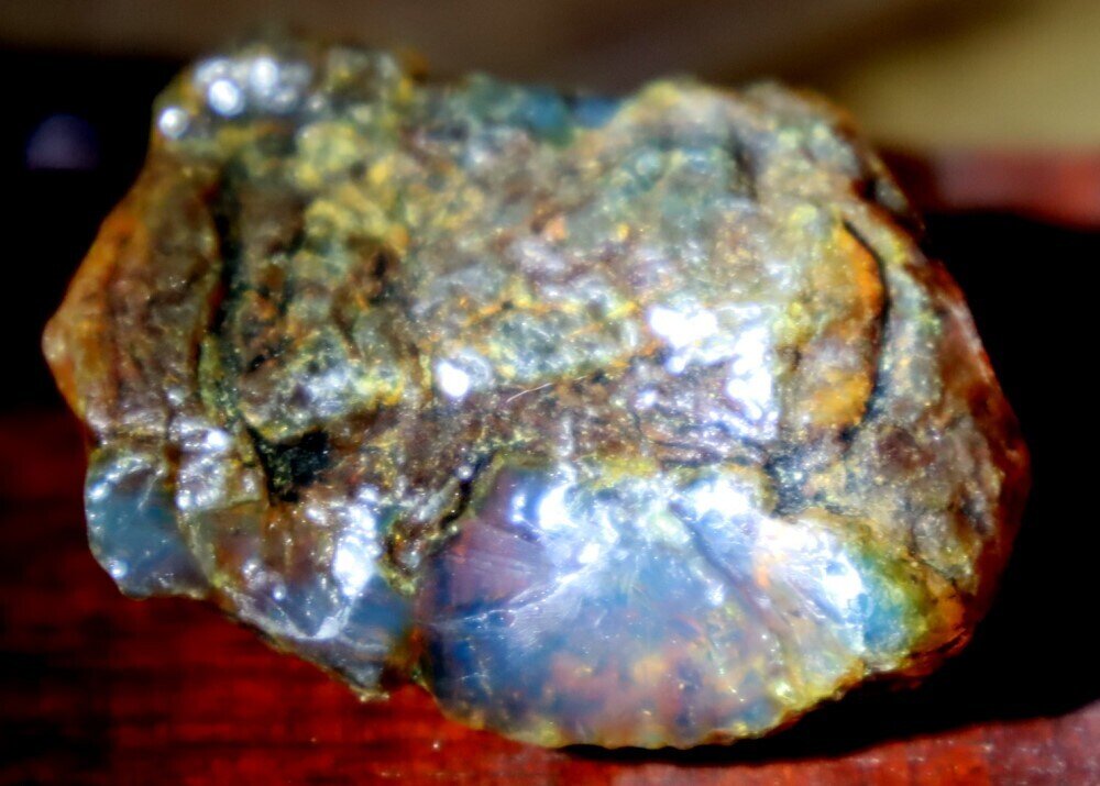 Beautiful Natural DR Crystal Clear Green Blue Amber Rough Specimen 46mm 18.7g – photo 4