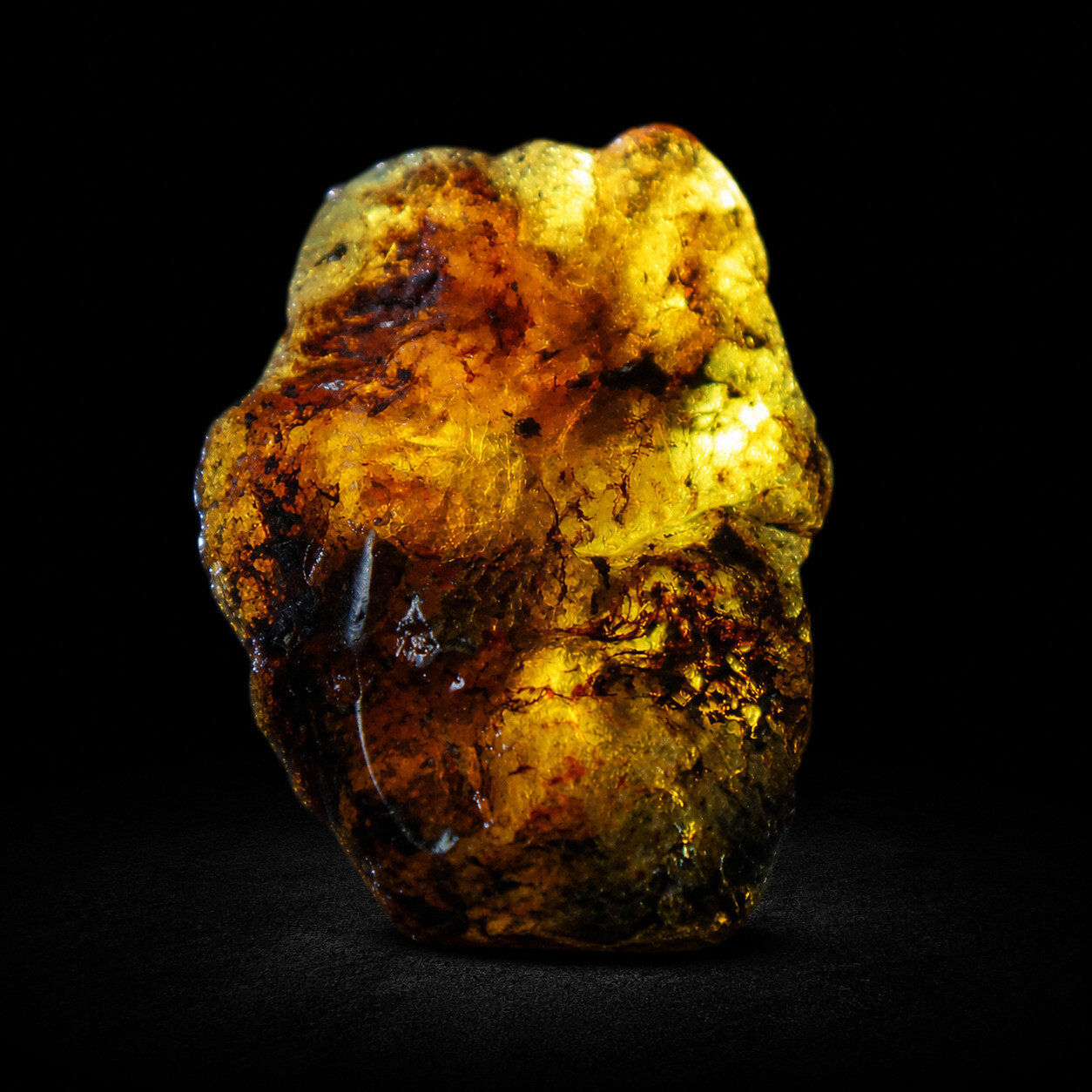 Genuine Authentic Green Blue Dominican Amber Rough Specimen Chunk 72mm 53.1g – photo 4