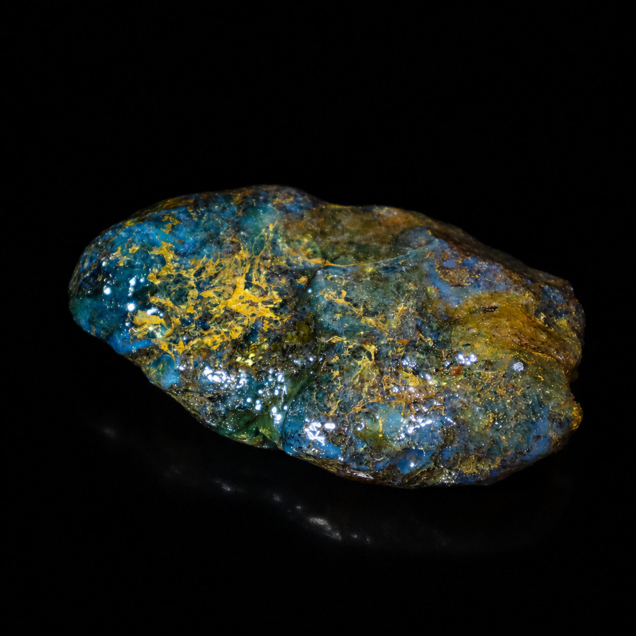 Genuine Authentic Green Blue Dominican Amber Rough Specimen Chunk 72mm 53.1g – photo 14