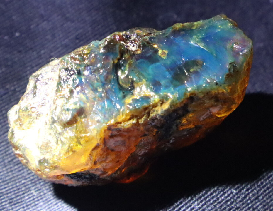 Exquisite Natural Dominican Clear Green Blue Amber Rough Specimen 40mm 13.5g – photo 10