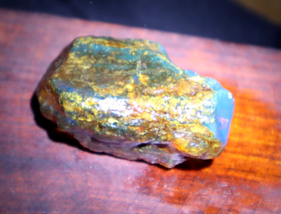 Exquisite Natural Dominican Clear Deep Blue Amber Rough Specimen 45mm 12.7g – photo 7
