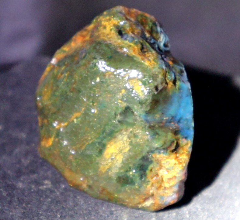 Beautiful Natural Dominican Clear Green Blue Amber Rough Specimen 53mm 37g – photo 9