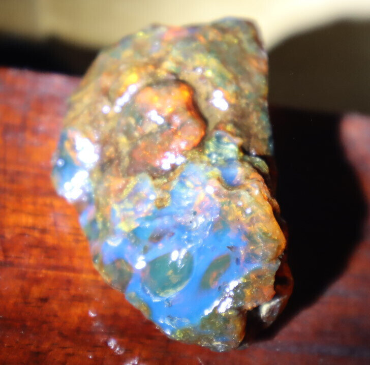 Finest Natural Dominican Clear Green Blue Amber Rough Specimen 58mm 25g – photo 8
