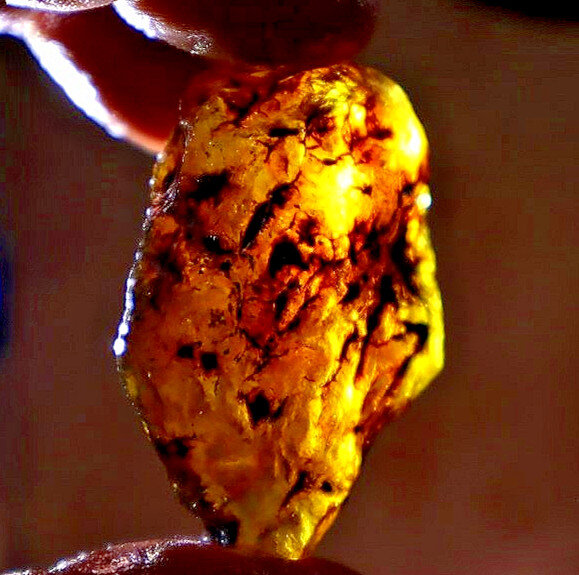 Excellent Green Blue Amber Rough Specimen Chunk 48mm 16.3g – photo 7