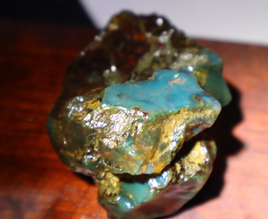 Outstanding Natural Dominican Clear Yellow Blue Amber Rough Specimen 52mm 35.3g – photo 6