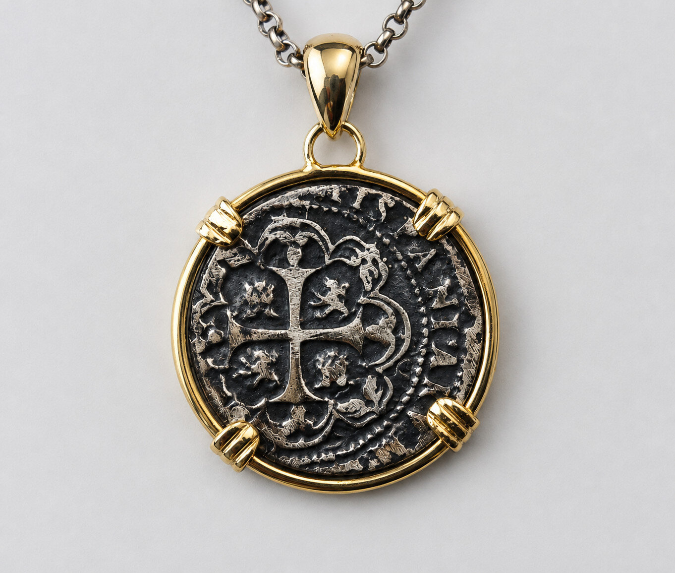 Atocha Style Habsburg Shipwreck 8 Reales Coin Pendant 17.2g 925 Silver – photo 5