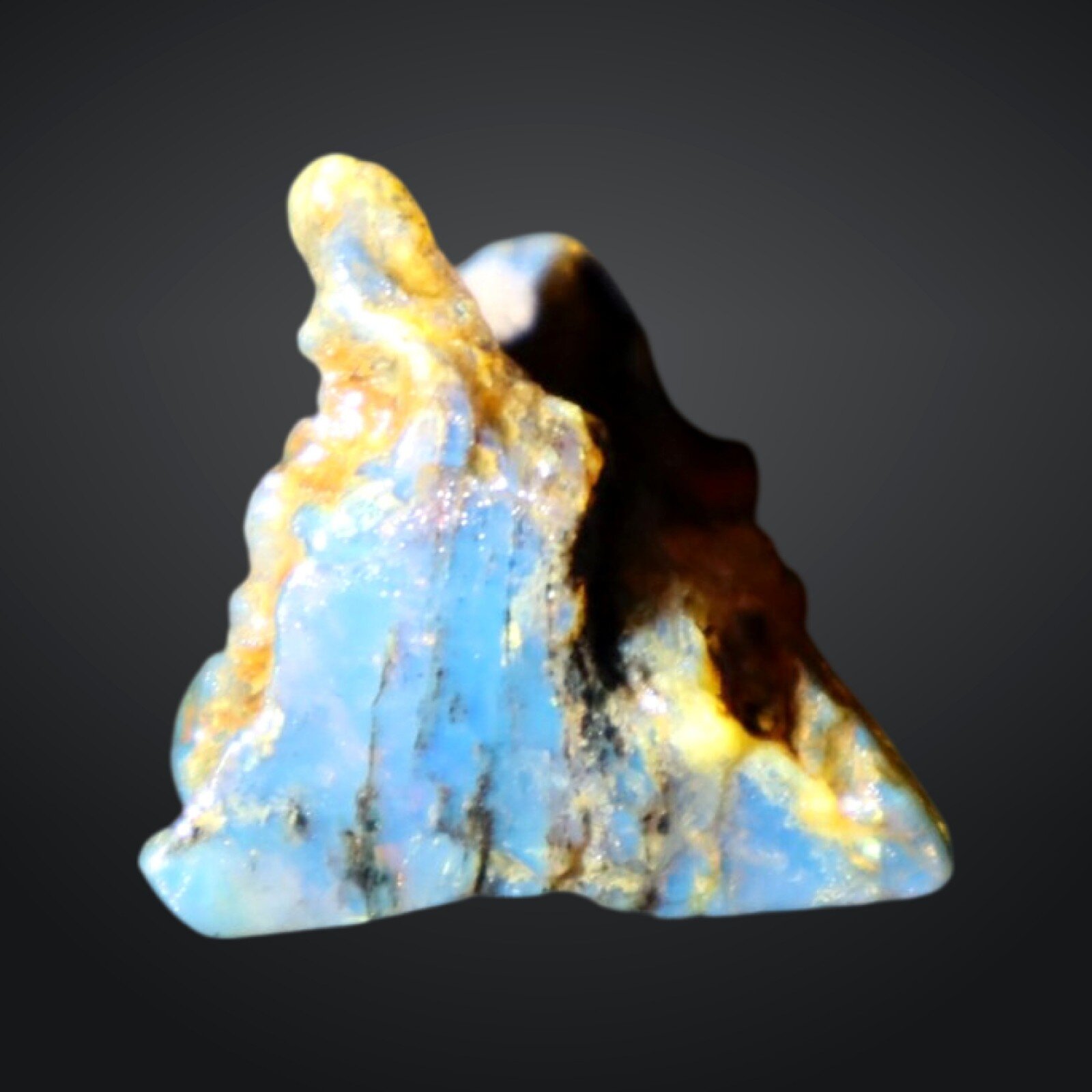 Genuine Authentic Sky Blue Dominican Amber Rough Specimen Chunk 28mm 3.6g – photo 8
