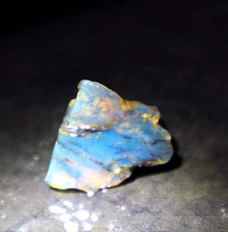 Genuine Authentic Sky Blue Dominican Amber Rough Specimen Chunk 28mm 3.6g – photo 5