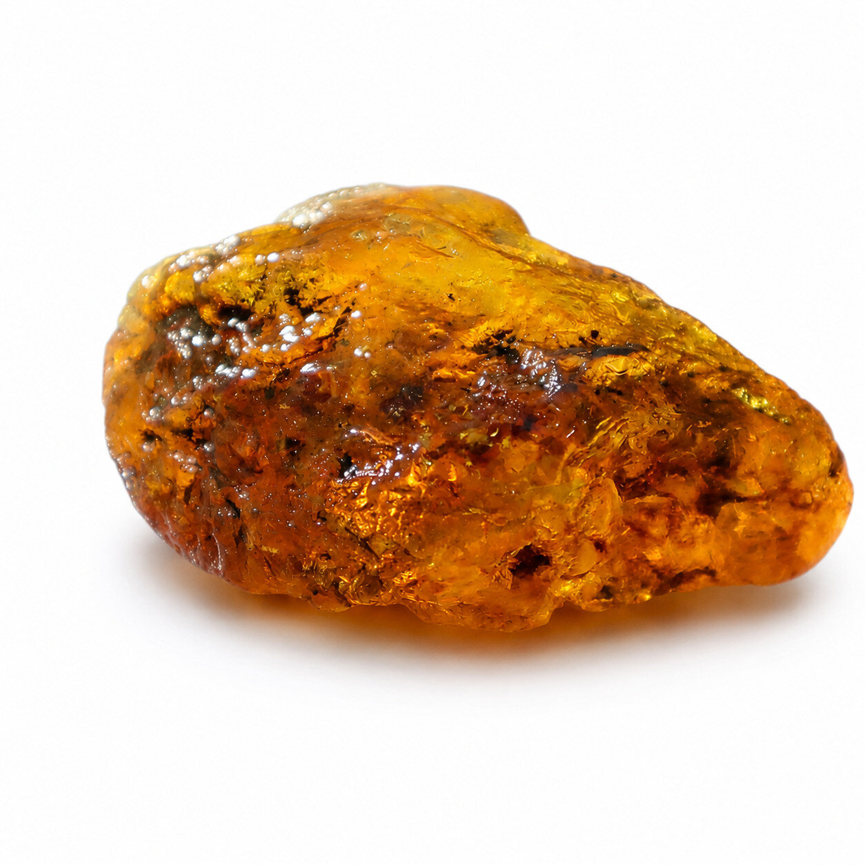 Authentic Beautiful Yellow Blue Amber Rough Specimen Chunk 75mm 47.2g – photo 10
