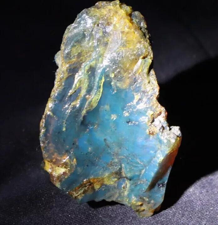Exquisite Natural Dominican Clear Sky Blue Amber Rough Specimen 60mm 31g – photo 3