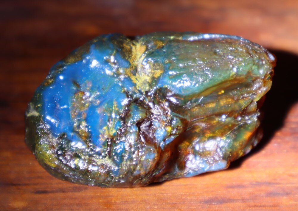 Outstanding Natural Dominican Clear Sky Blue Amber Rough Specimen 53mm 23.4g – photo 3