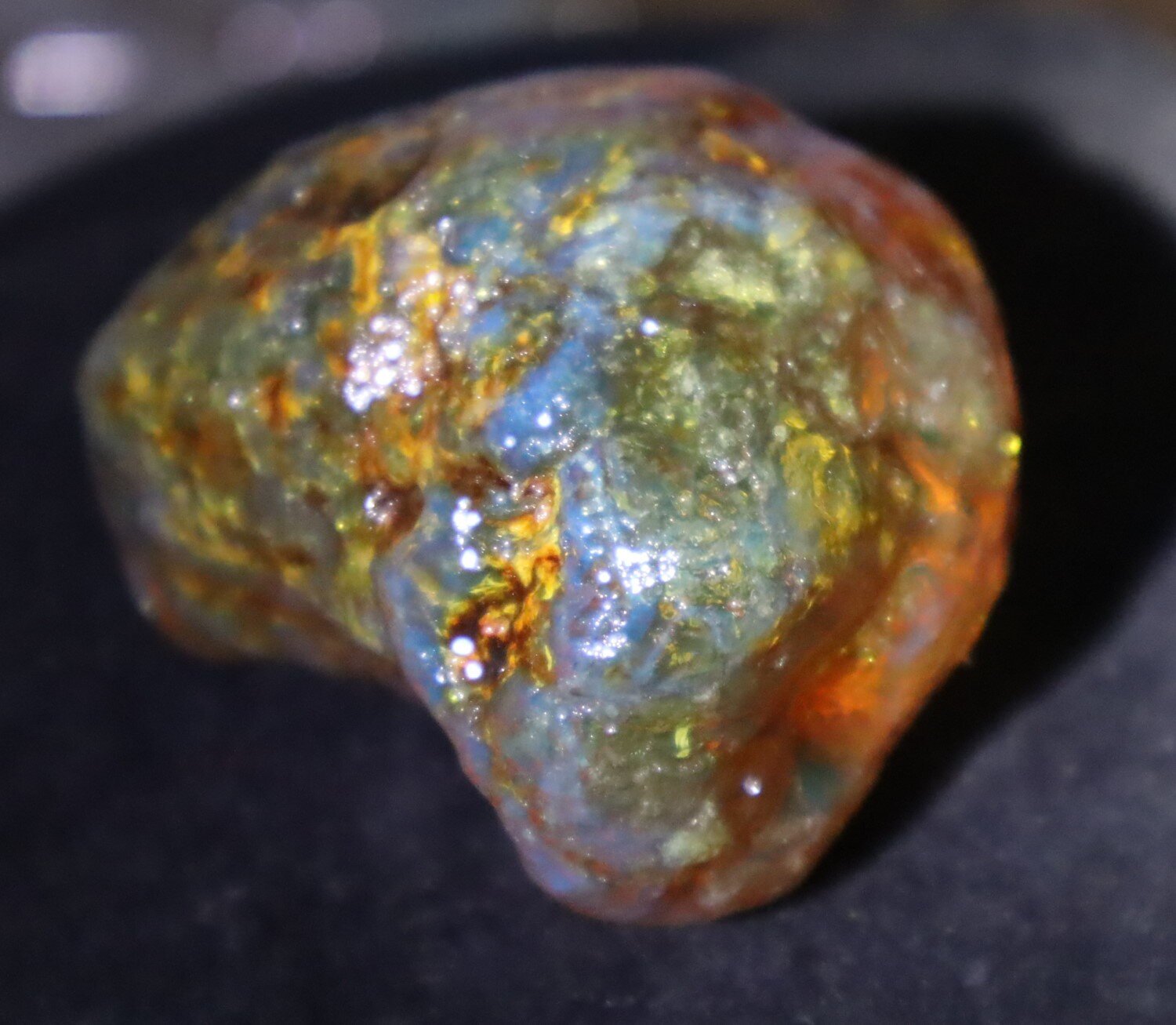 Beautiful Natural Dominican Clear Green Blue Amber Rough Specimen 51mm 47.8g – photo 9