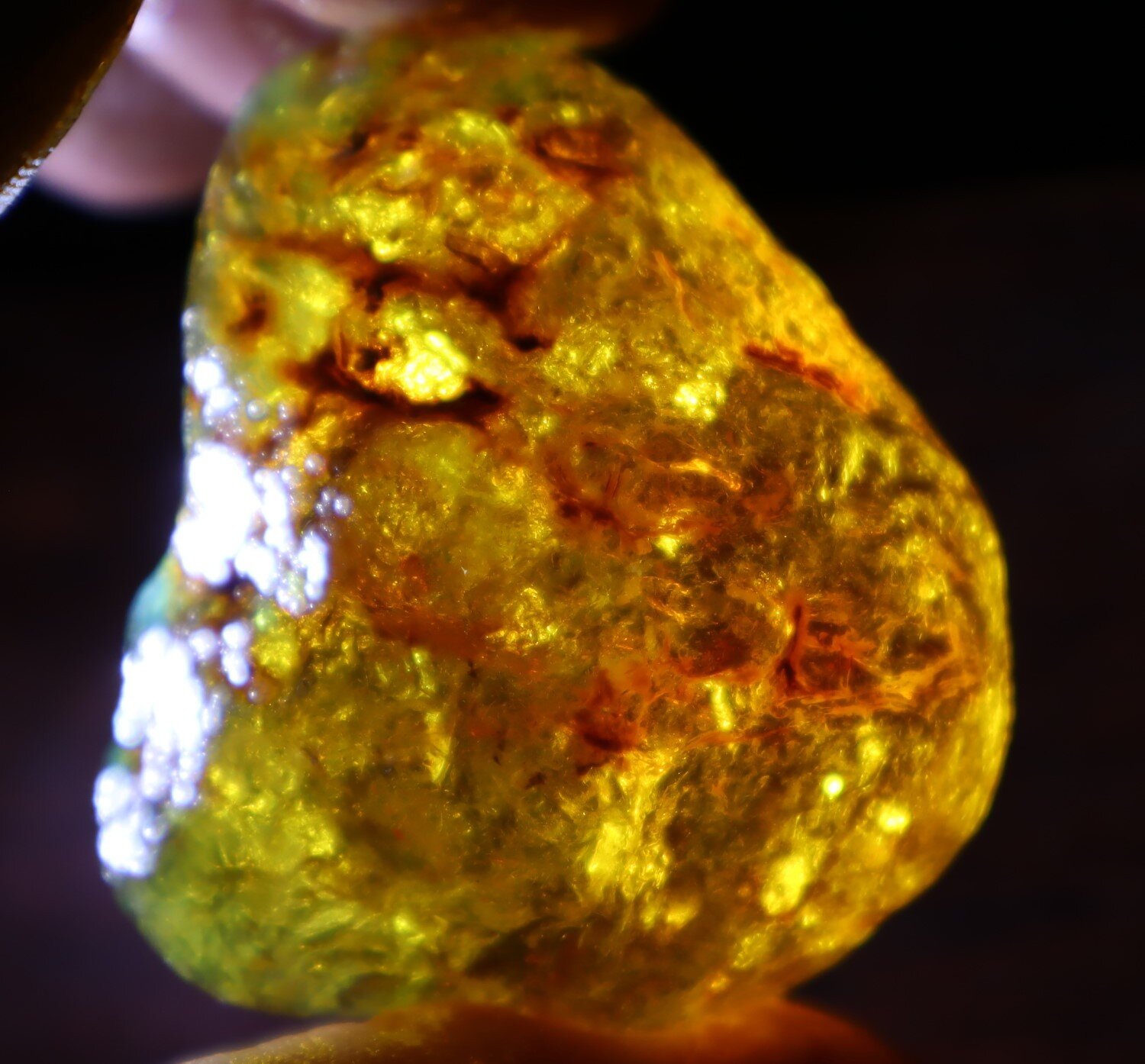 Beautiful Natural Dominican Clear Green Blue Amber Rough Specimen 51mm 47.8g – photo 4