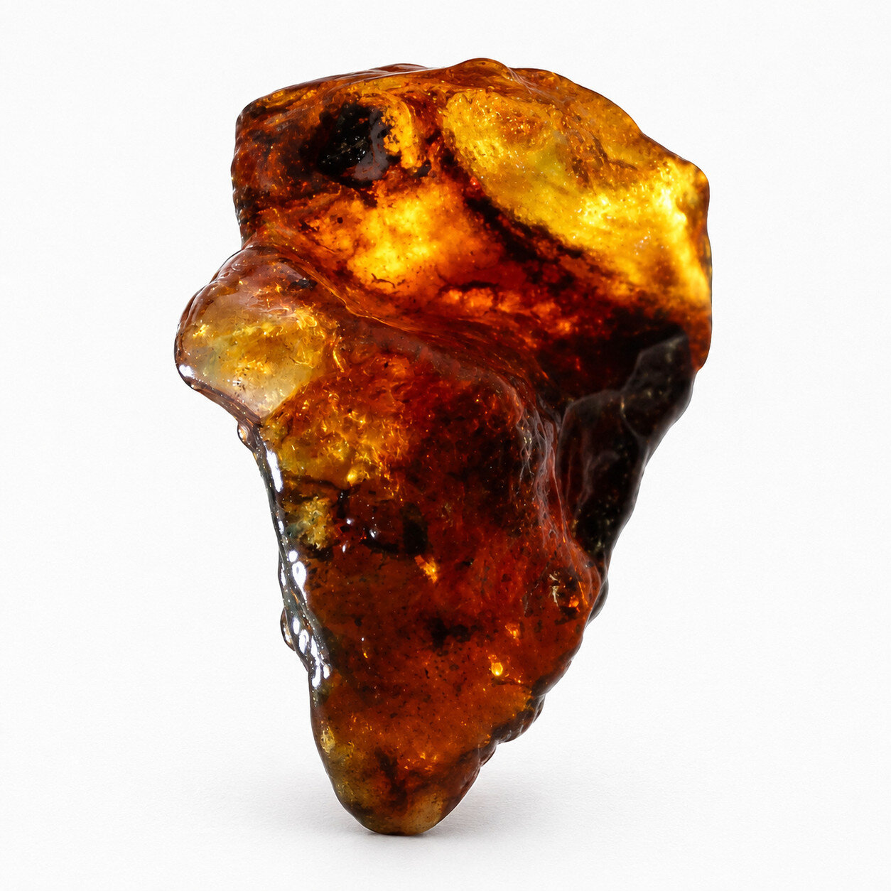 Statement Gift Blue Green Dominican Amber Rough Specimen Chunk 62mm 34.2g – photo 7
