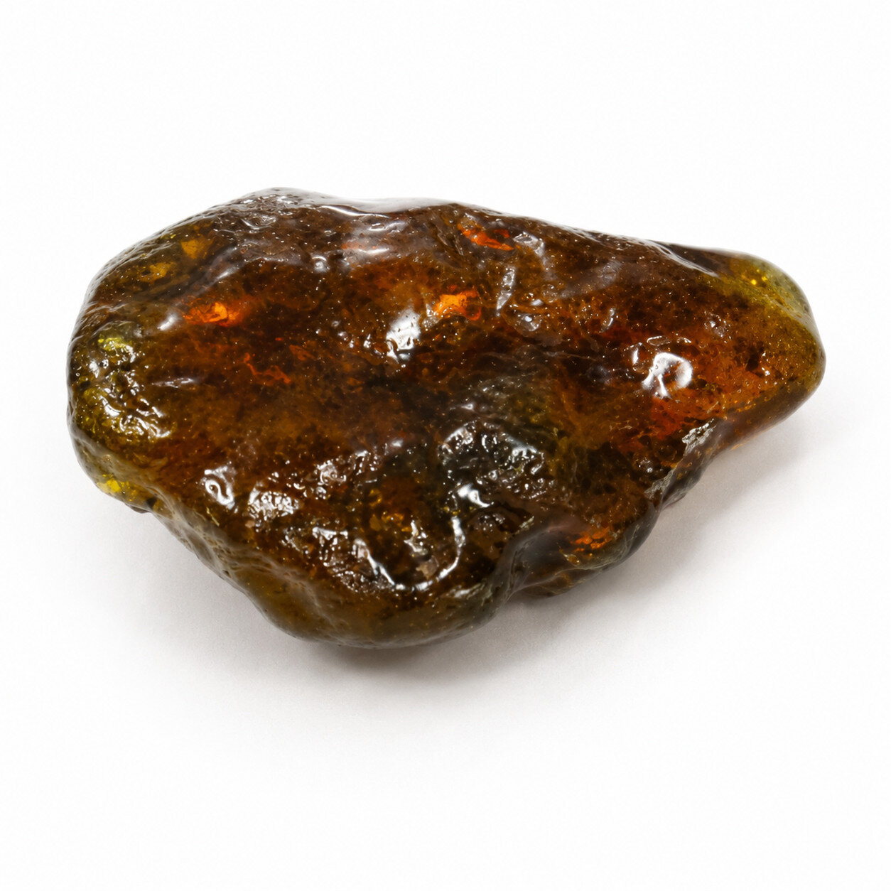 Authentic Cognac Blue Green Dominican Amber Rough Specimen Chunk 72mm 50.5g – photo 4