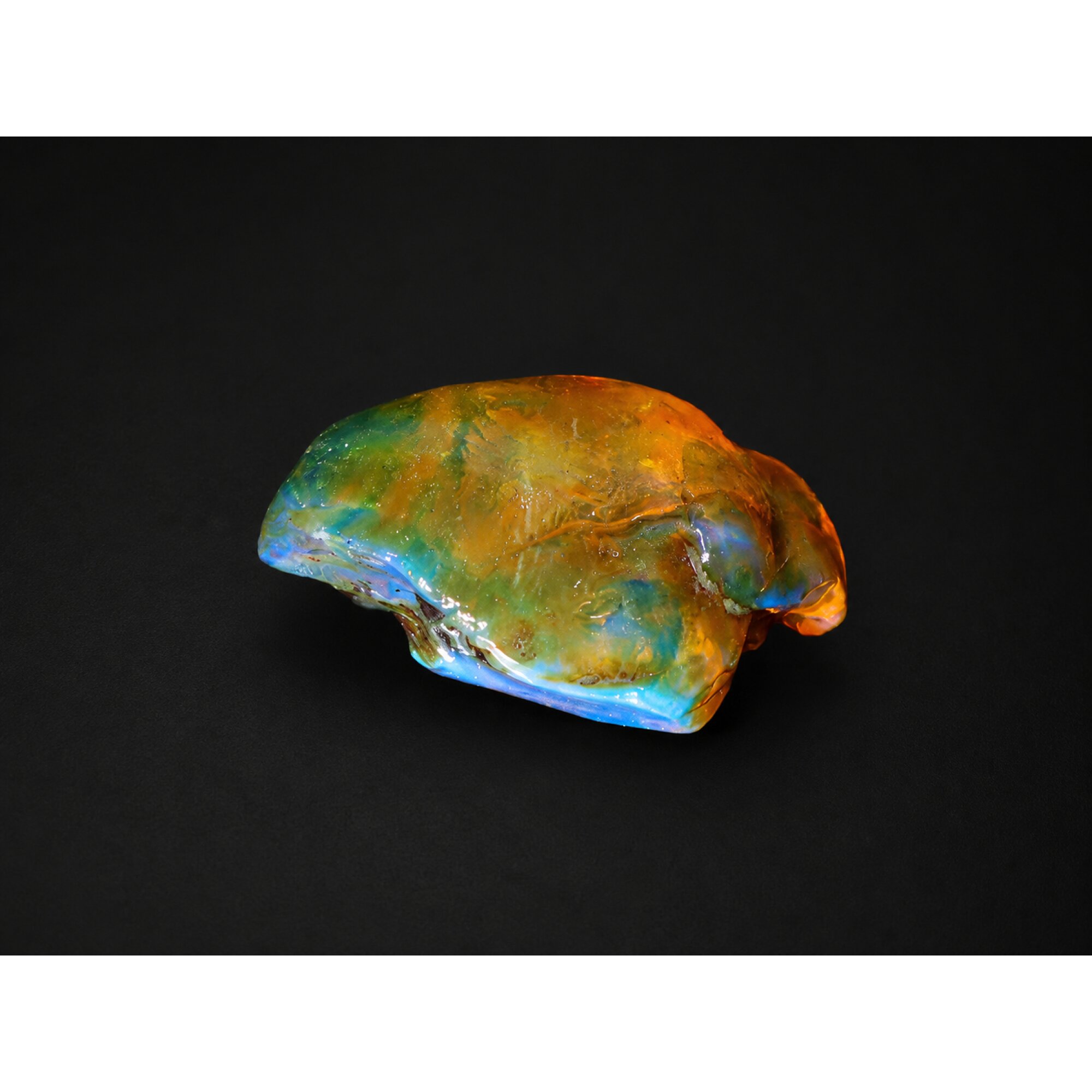 Exclusive Crystal Clear Premium Blue Dominican Amber Natural 36mm 5.5g – photo 5