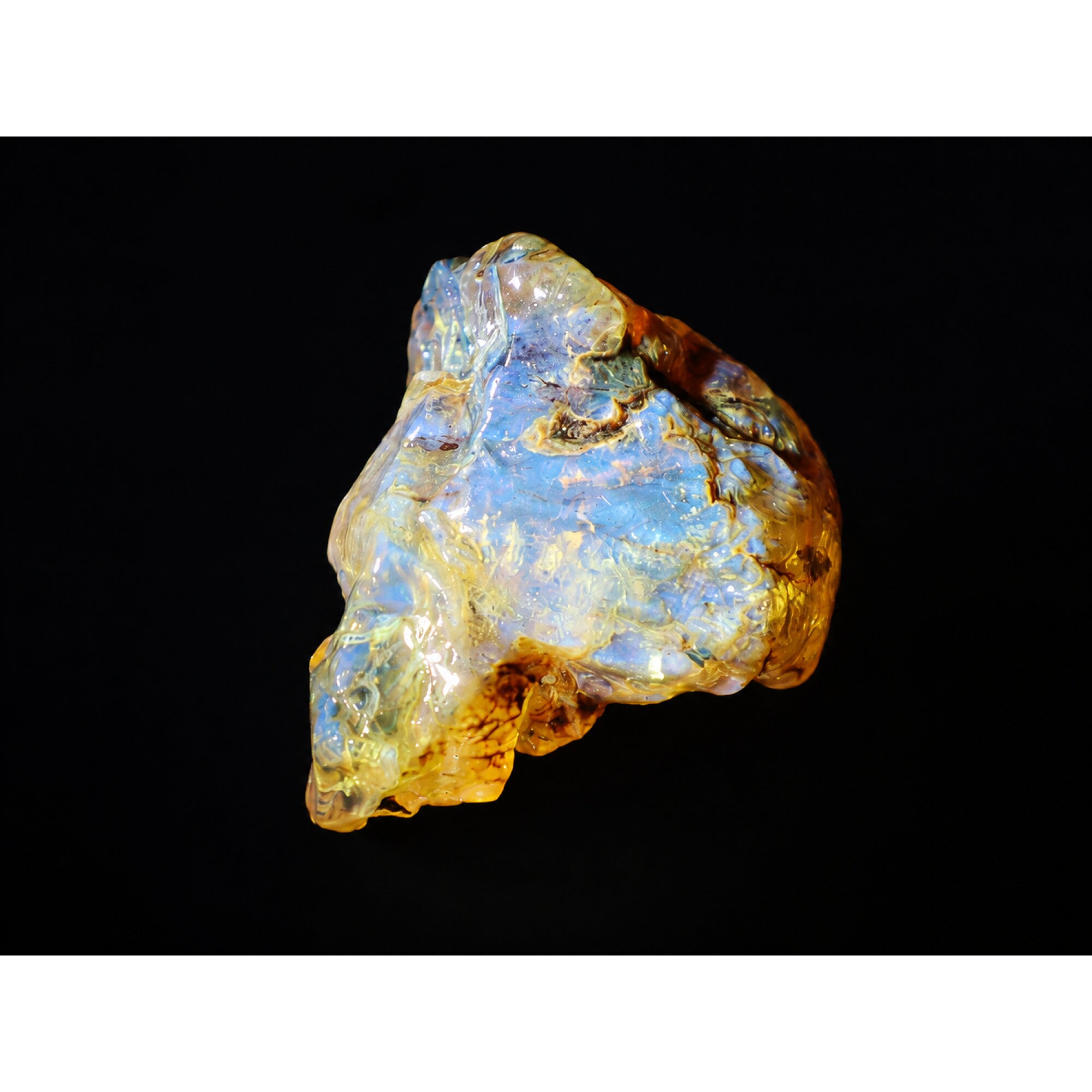 Raw Beauty Clear Sky Blue Dominican Amber Natural 45mm 15.5g – photo 8