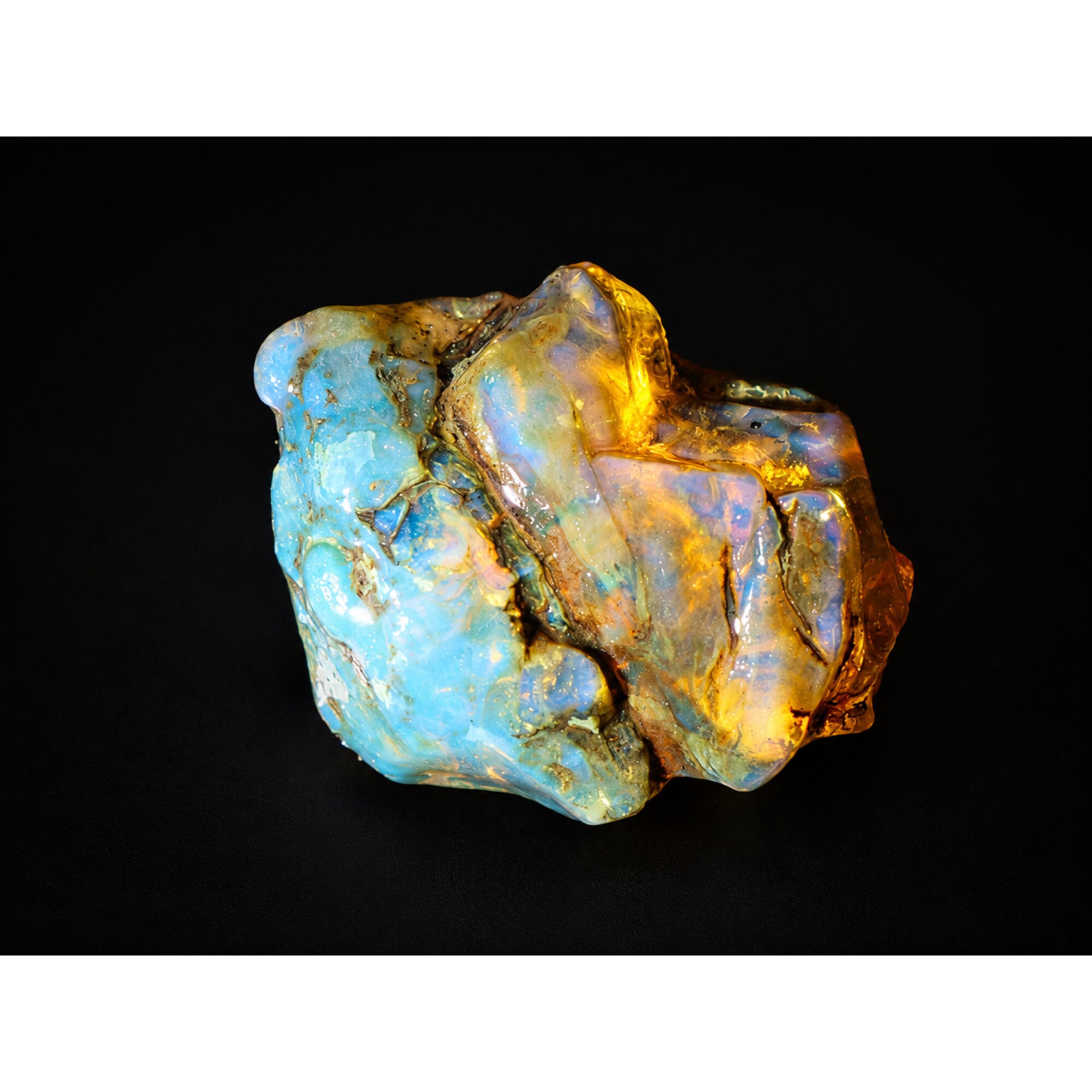 Pure Natural Clear Sky Blue Dominican Amber Stones 55mm 23.2g – photo 5