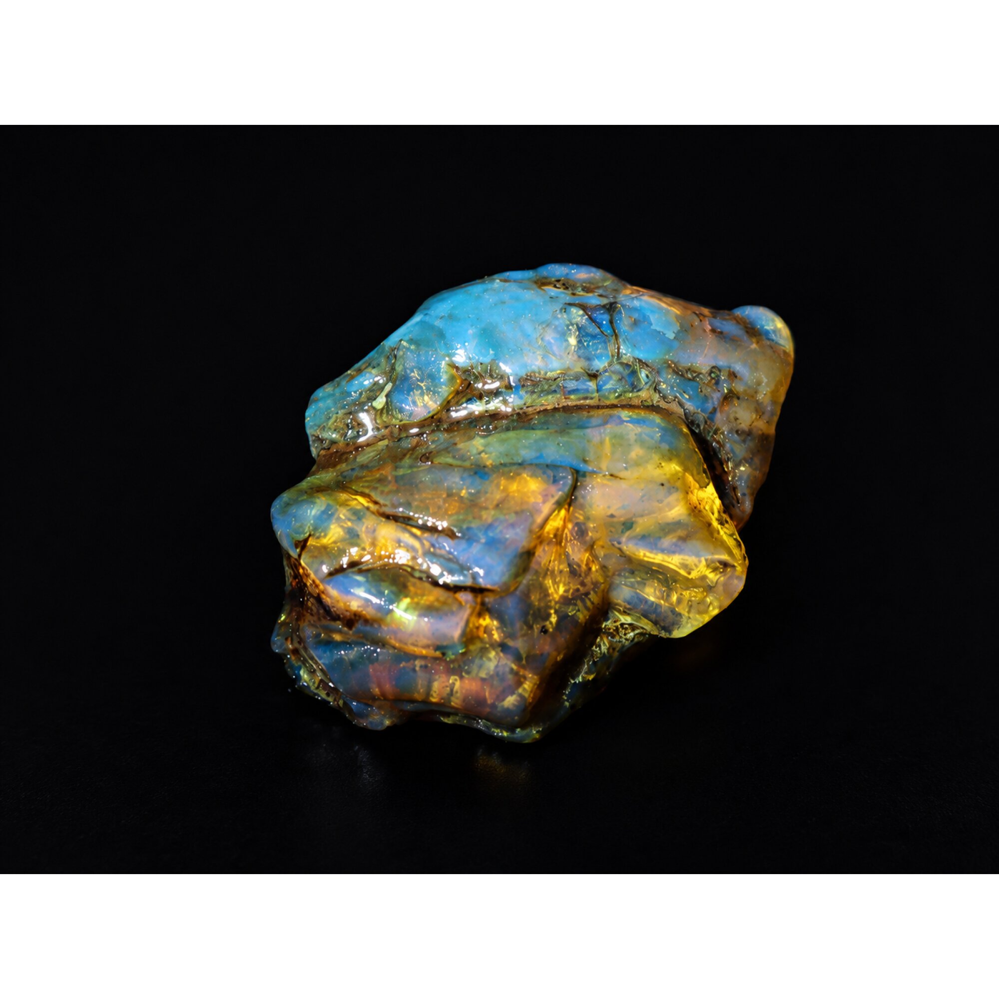 Pure Natural Clear Sky Blue Dominican Amber Stones 55mm 23.2g – photo 10