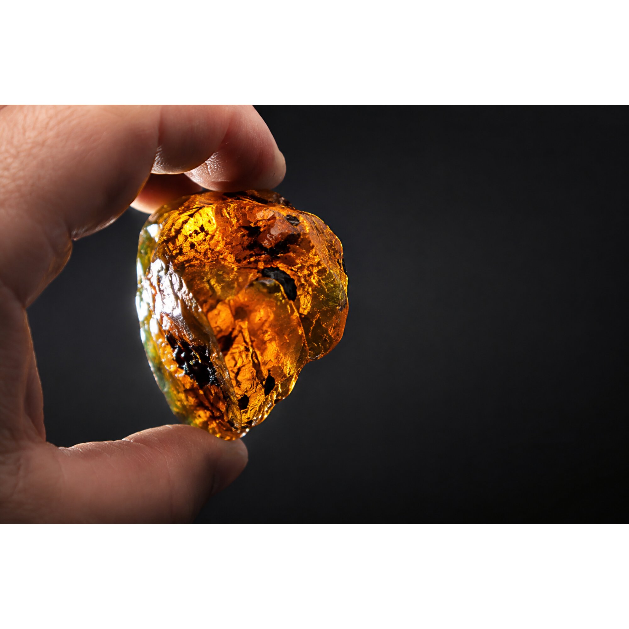 Earth-Mined Clear Sky Blue Dominican Amber Stones 69mm 44.2g – photo 6