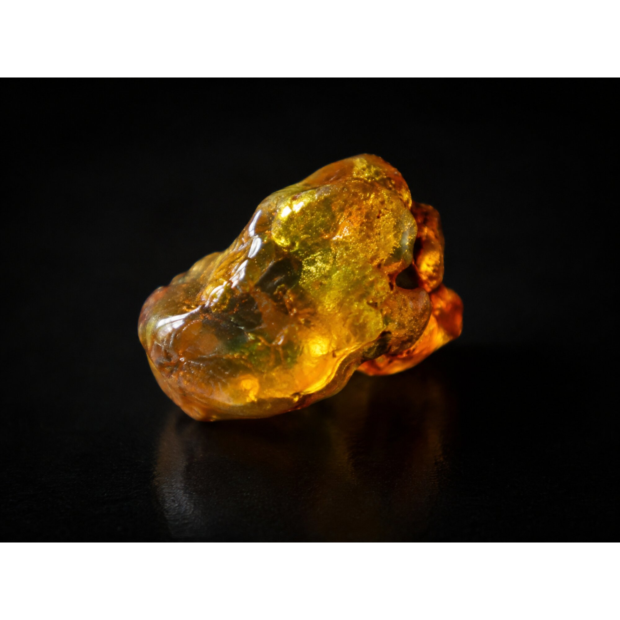 Clear orange Natural Dominican Amber rough Specimen 37 mm – photo 5