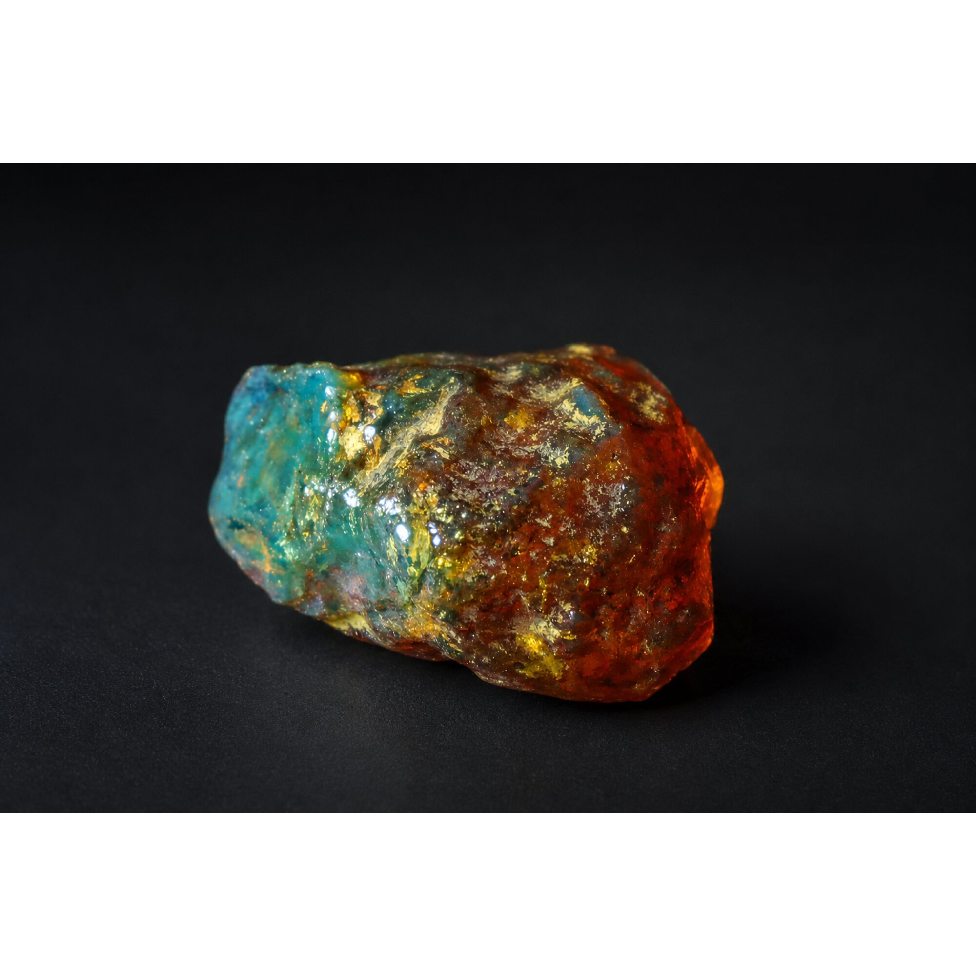 Clear sky blue Natural Dominican Amber rough Specimen 44 mm – photo 6