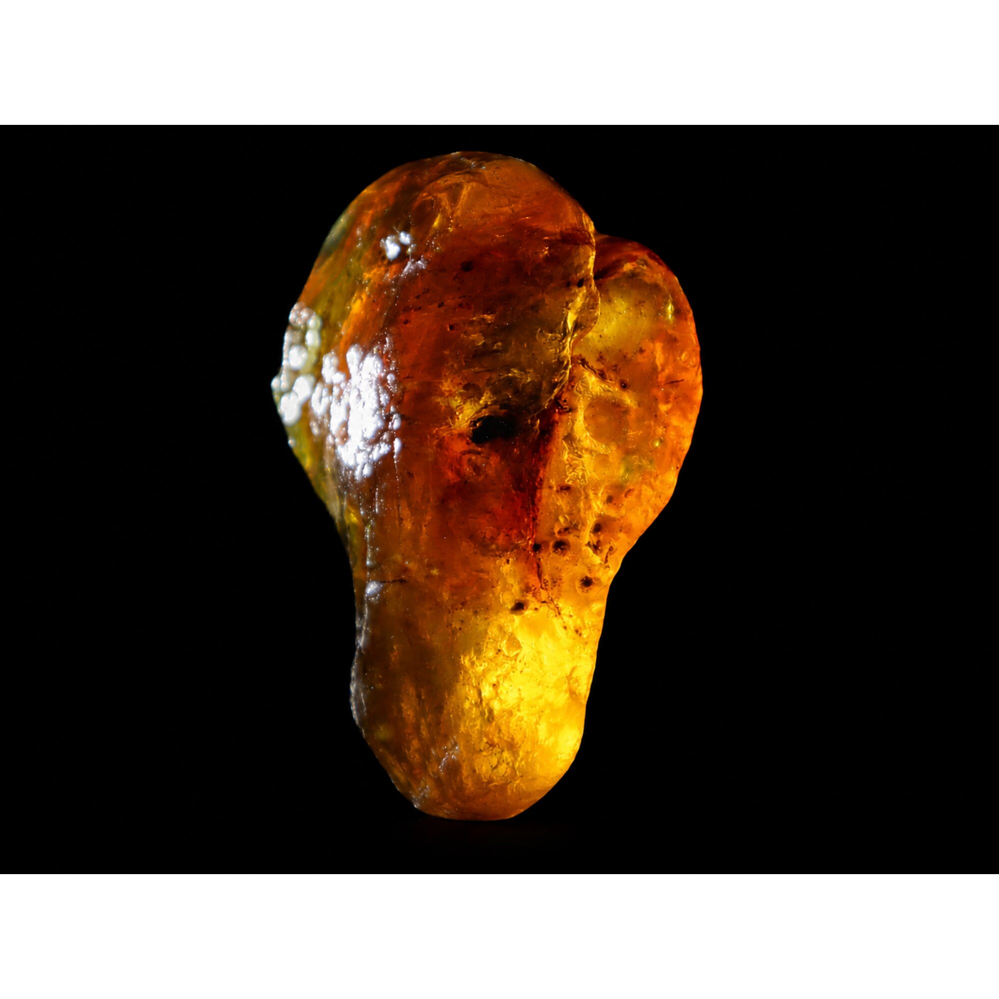 Clear deep yellow Natural Dominican Amber rough Specimen 46 mm – photo 3