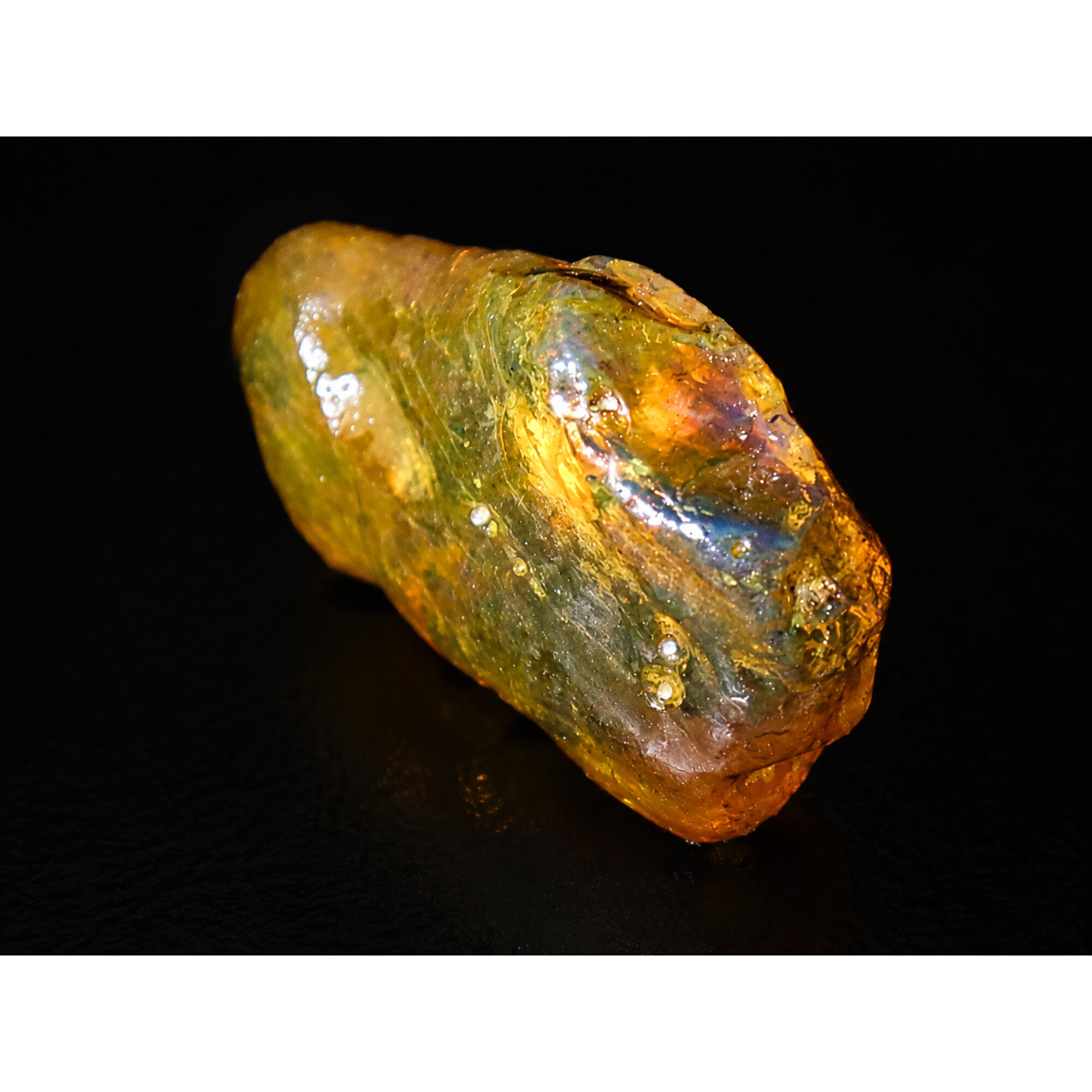 Clear deep yellow Natural Dominican Amber rough Specimen 46 mm – photo 9