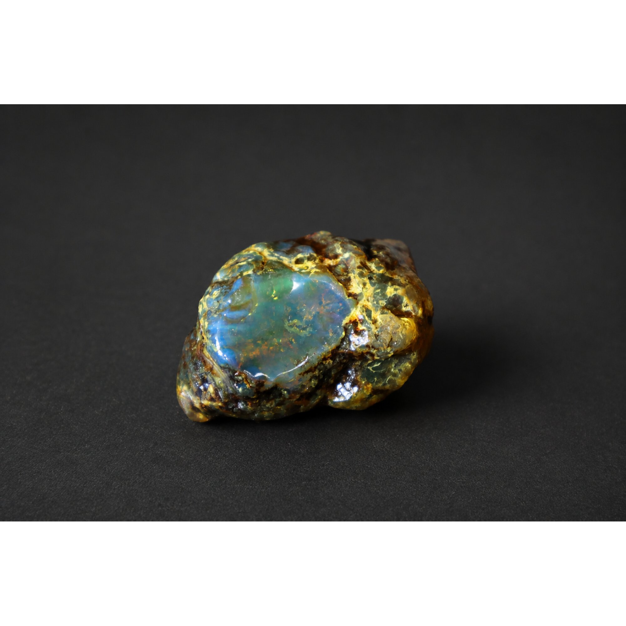 Clear blue Natural Dominican Amber rough Specimen 42 mm – photo 2