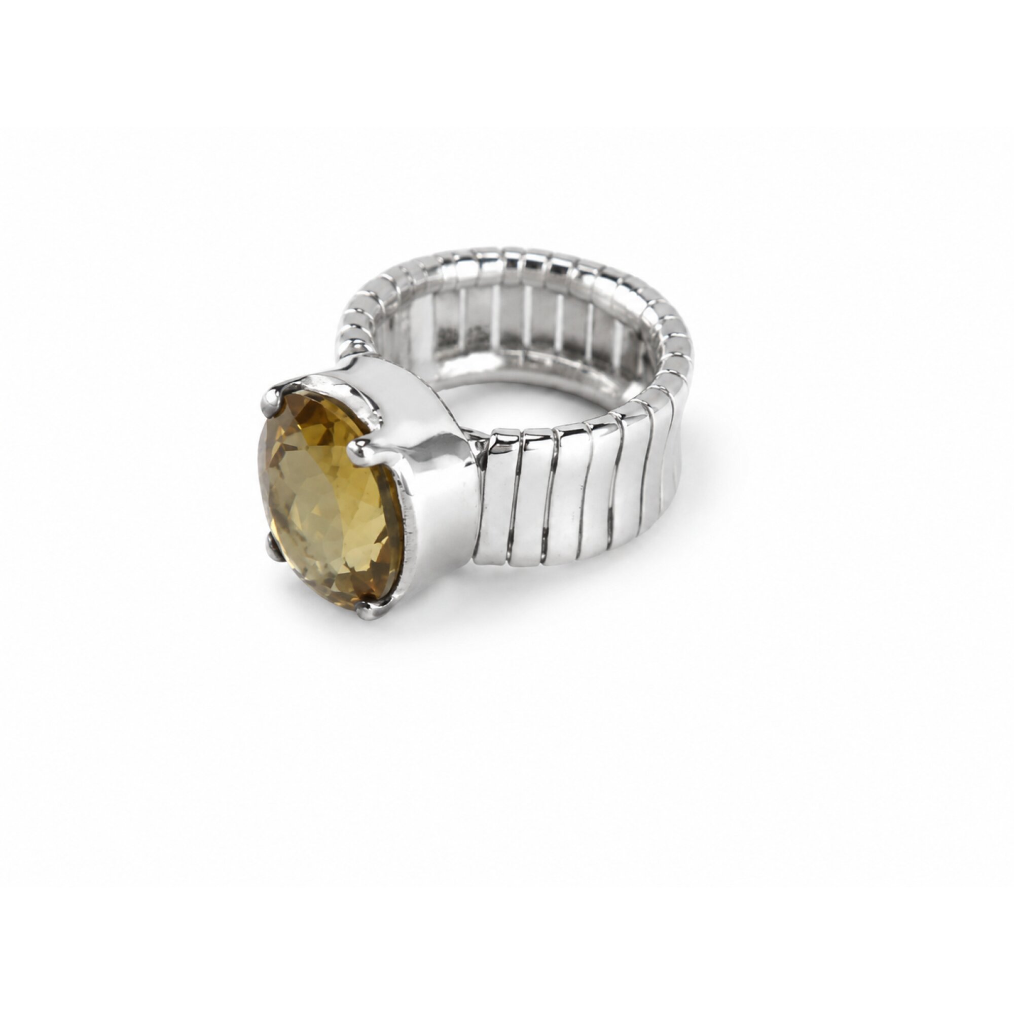 Clear light Brown Natural Madeira Citrine oval 925 Sterling Ring Size 5.50 – photo 7