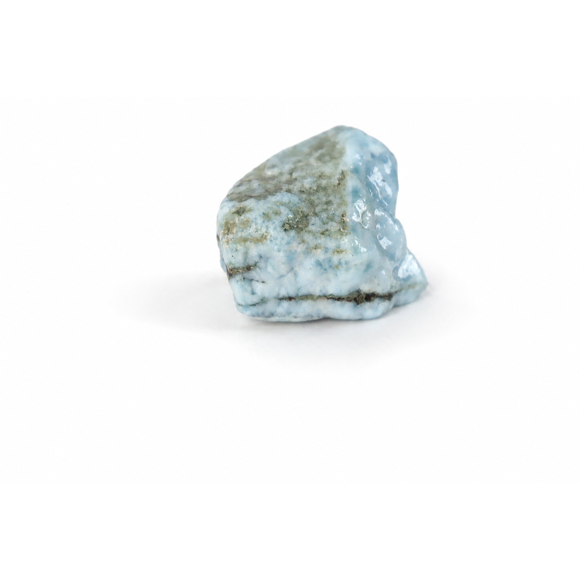 light blue Natural Dominican Larimar chunk Rough Specimen 40 mm – photo 5