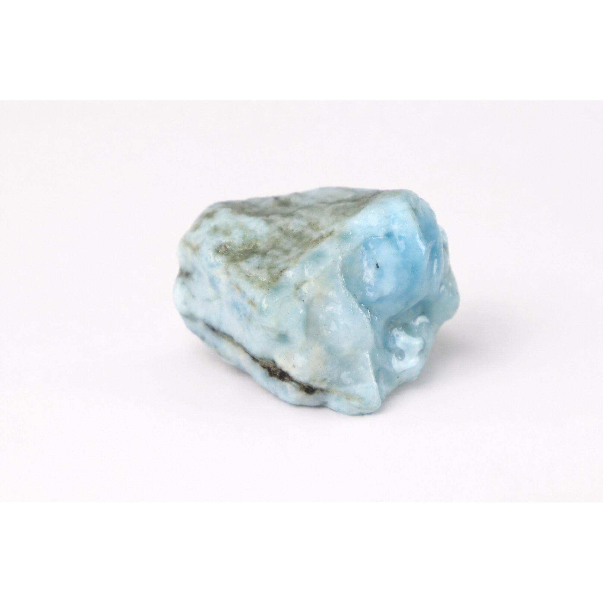 light blue Natural Dominican Larimar chunk Rough Specimen 30 mm – photo 6