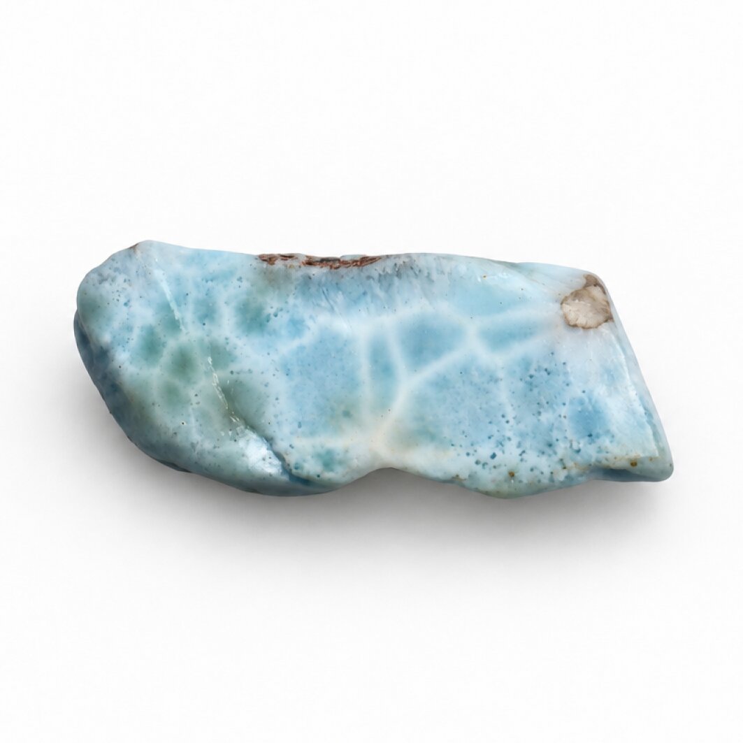 Nature created sky blue rough Dominican Larimar 50mm