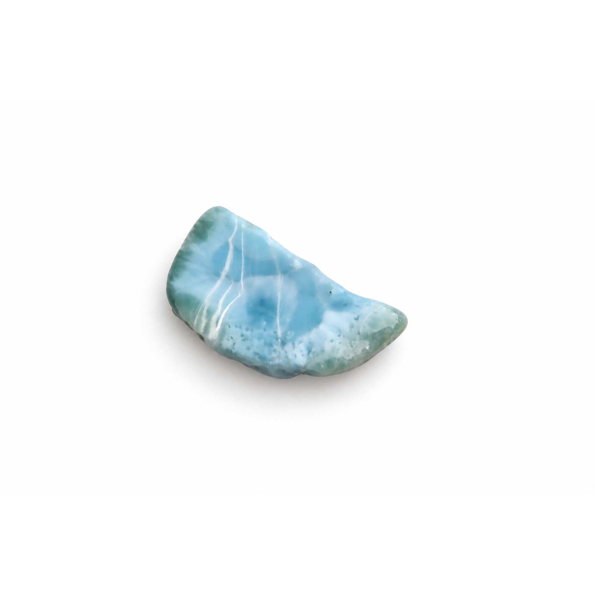 Naturally beautiful sky blue rough Dominican Larimar 43mm – photo 3