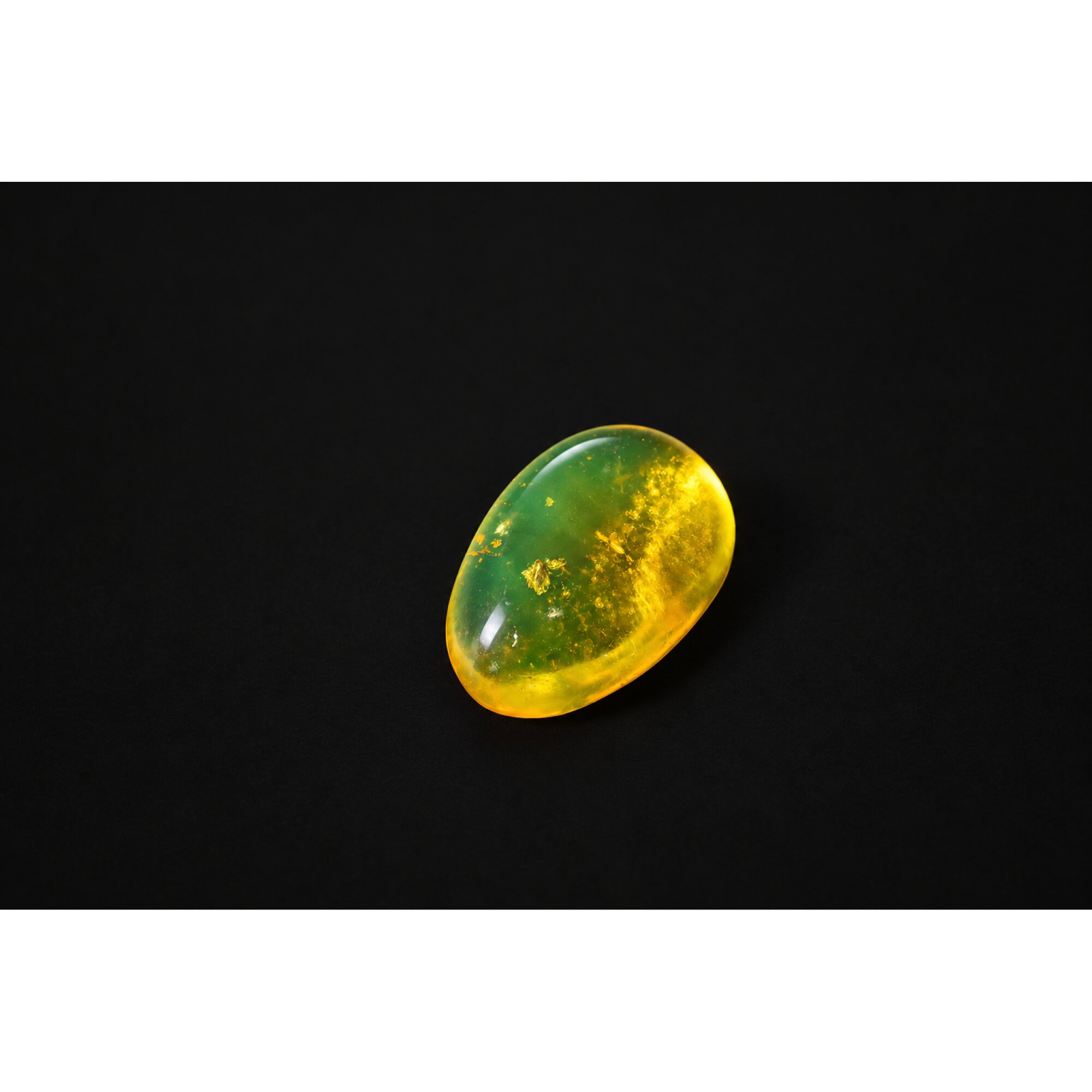 Real yellow Dominican amber small fly stone 26mm – photo 7