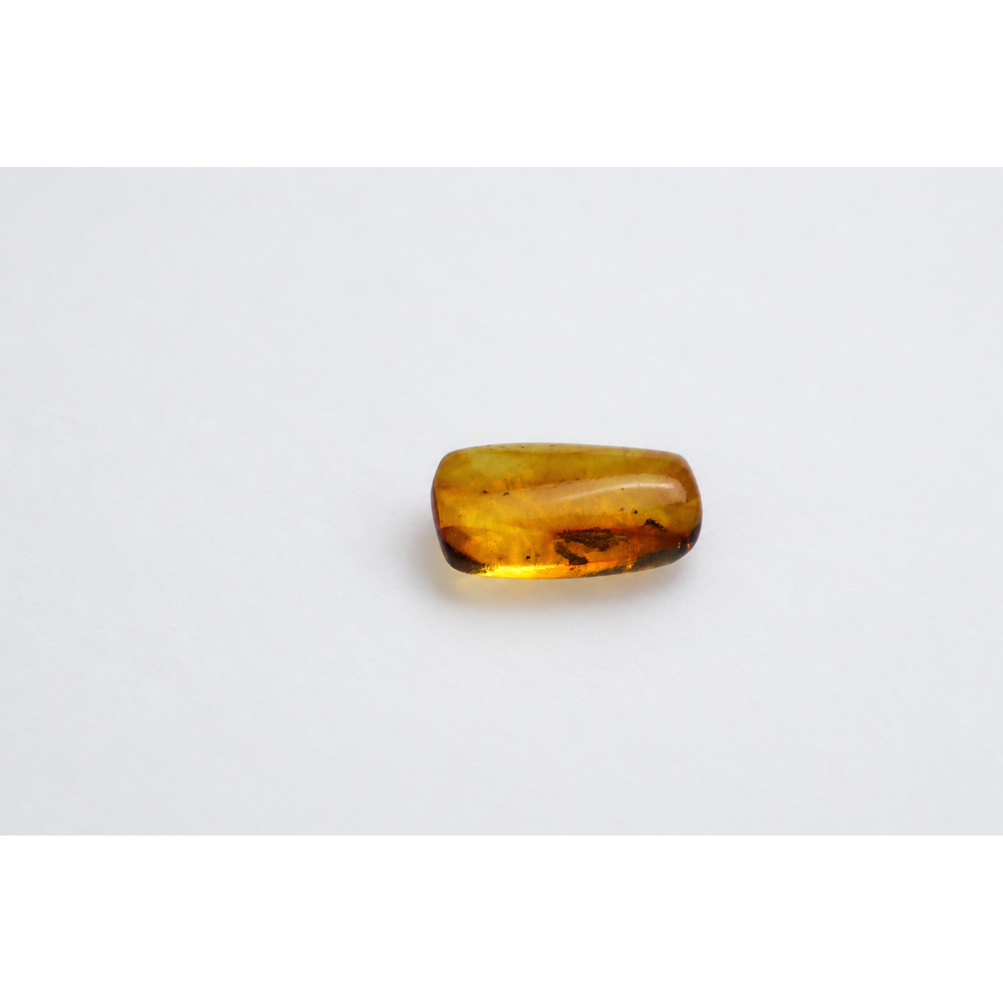 Genuine yellow Dominican amber small rove beetle insect stone 20mm – photo 2