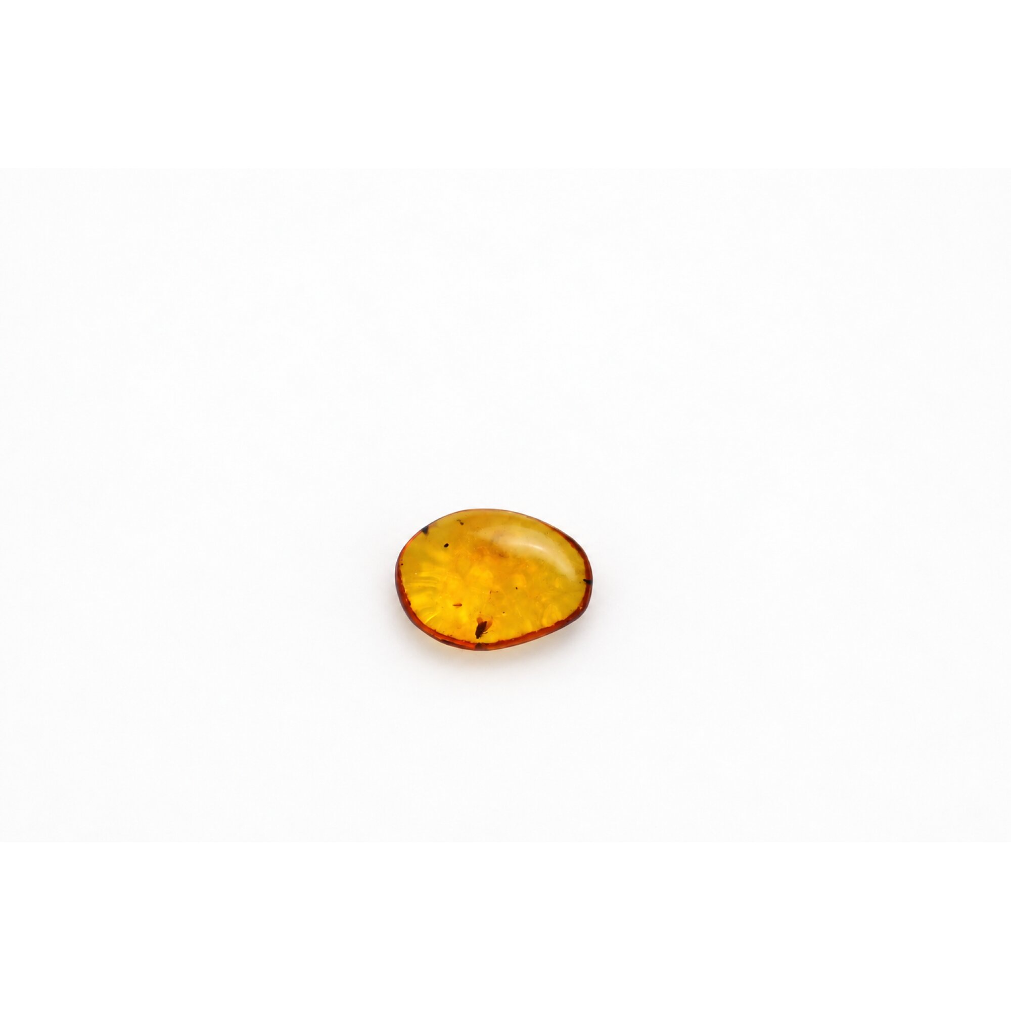Genuine yellow Dominican amber small wasp and fly insect stone 16mm – photo 6